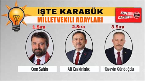 karabük akp milletvekili aday adayları